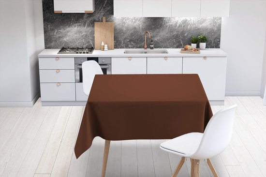 Nappe - Nappe - 180x260 cm - Marron - Foncé - Couleurs - Intérieur et Extérieur