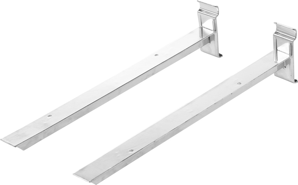 Compactor Plankdragers Walltech 38,7 Cm Staal Zilver 2 Stuks