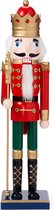 THE TWIDDLERS XL Houten Kerst Notenkraker Soldaat met Standaard, Groot 50cm - Traditionele Kerstdecoratie - Stevige & Premium Kwaliteit