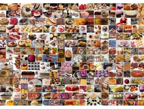 Legpuzzel - 1000 stukjes -Collage Taarten - Grafika puzzel | bol.com