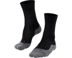FALKE TK5 anti-blaar dun wol functioneel materiaal wandelsokken dames zwart - maat 39-40