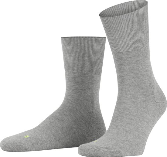FALKE Run anatomische pluche zool katoen sokken unisex grijs - Maat 42-43