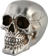 Out of the Blue Skull/Skull tirelire - polyrésine - 15 cm - Argent Dark - Adultes