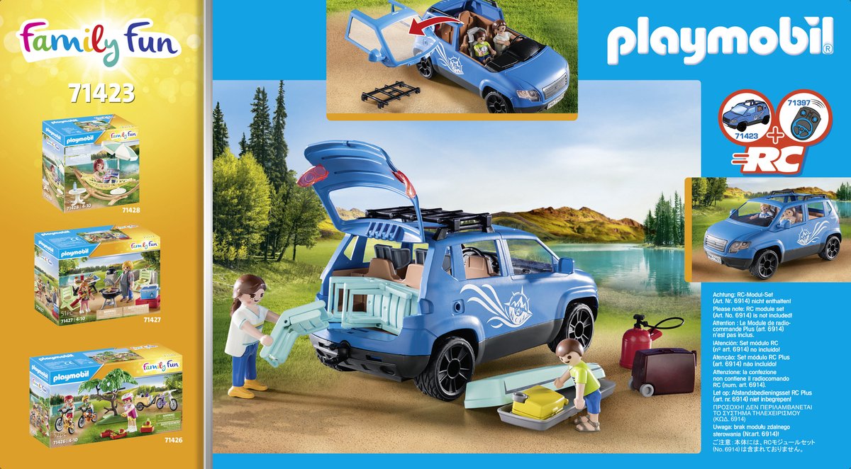 Vacanciers et vélos Playmobil 71426 Family Fun camping - La Grande