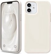 Innerlight® Siliconen Hoesje geschikt voor iPhone 11 - Creme Wit - Siliconen Backcover - Siliconen hoes