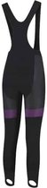 Pantalon long femme Sport2x T-PRO Premium avec peau de chamois Zwart/ Violet XXL