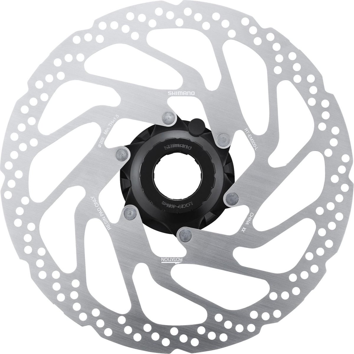 Shimano RT-EM300 Center Lock 180mm Remschijf - -