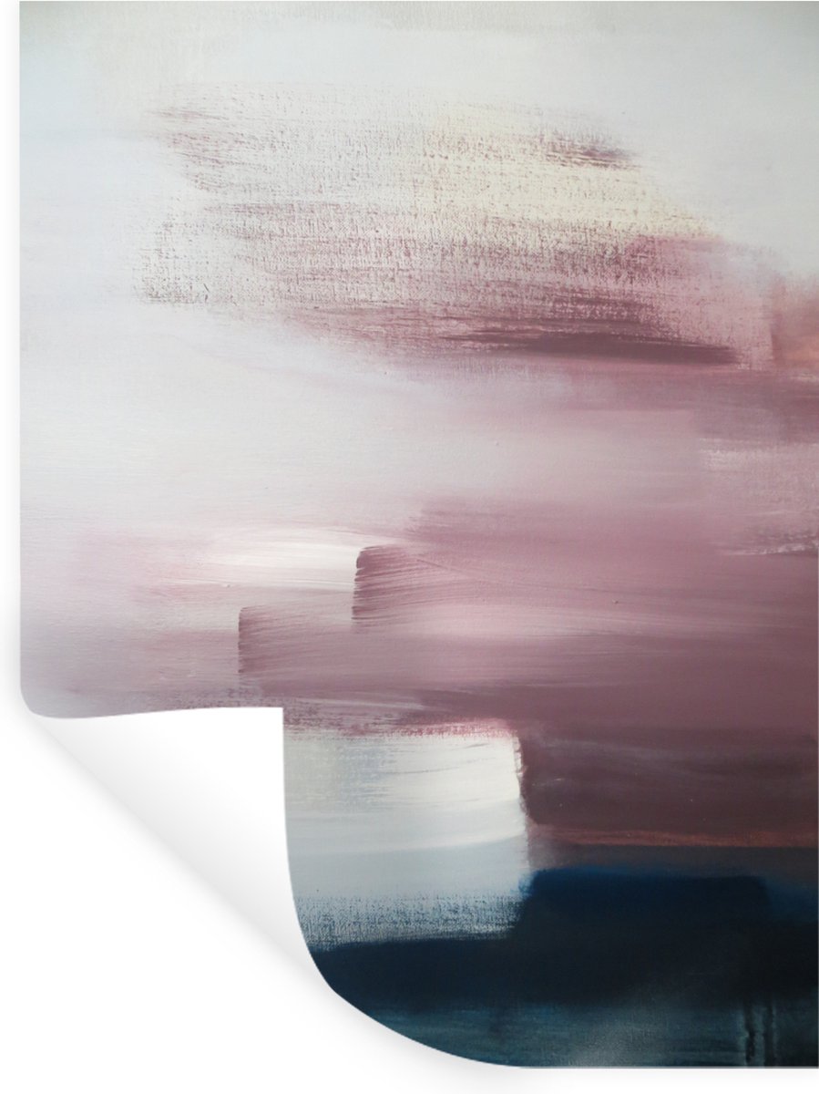 Muurstickers - Sticker Folie - Schilderij - Olieverf - Abstract - 60x80 cm - Plakfolie - M