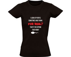 Sarcastisch Dames T-shirt met Humor - grappig tekst shirt - origineel