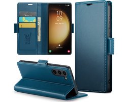 Hoesje geschikt voor Samsung Galaxy S23 Plus - HyperCase Book Cover Kunstleer Blauw