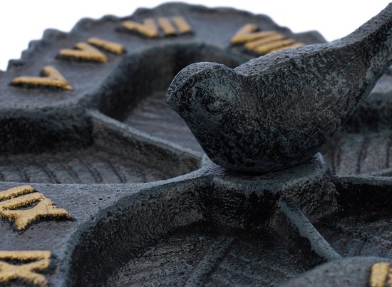 Bronzen zonnewijzer met extra ring TBW0184br (Met of zonder sokkel: Zonder sokkel,Montage en plaatsing: Zonder montage en plaatsing) | Zonnewijzers | Tuinbeelden Winkel