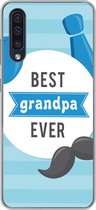 Geschikt voor Samsung Galaxy A50 hoesje - Spreuken - Best grandpa ever - Quotes - Opa - Siliconen Telefoonhoesje