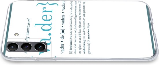 Telefoonhoesje Geschikt voor Samsung Galaxy S21 hoesje - Quotes - Vader definitie - Spreuken - Woordenboek - Siliconen Telefoonhoesje Telefoonhoesje