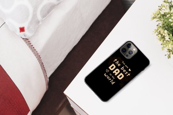 Coque iPhone 12 Pro Max - Cadeaux Homme - Vaderdag - Proverbes - Coque de téléphone en Siliconen