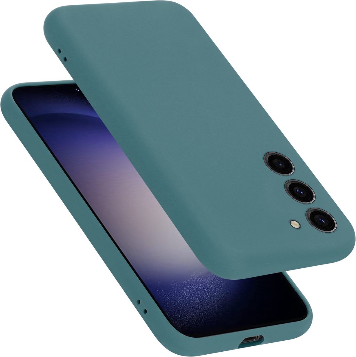 Cadorabo Hoesje geschikt voor Samsung Galaxy S23 PLUS in LIQUID GROEN - Beschermhoes gemaakt van flexibel TPU silicone Case Cover