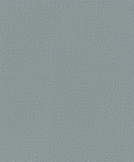Kumano - Linnenlook - Wallpaper - Behang - Vliesbehang - Blauw/Grijs - 0,53 x 10,05 M.