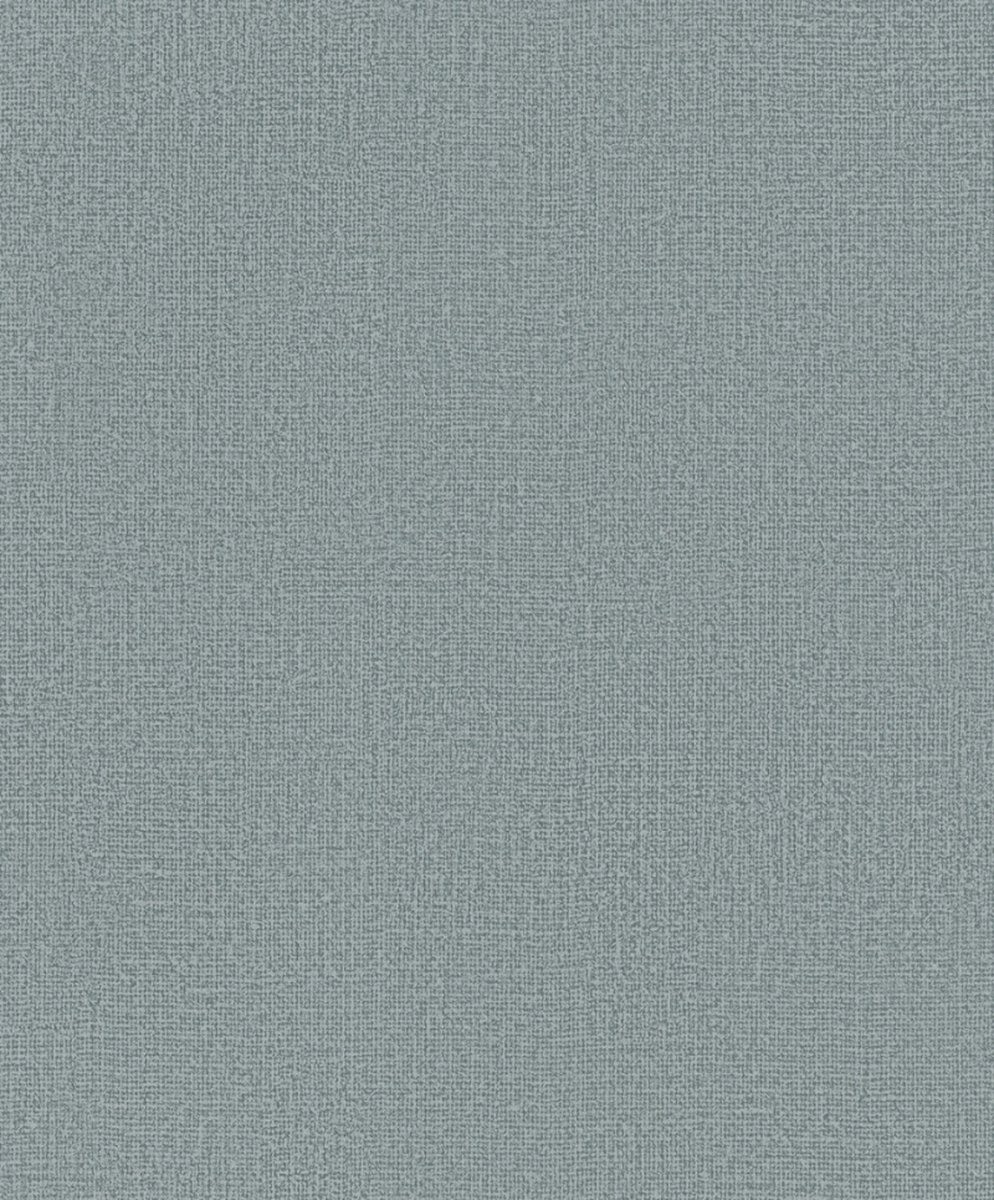 Kumano - Linnenlook - Wallpaper - Behang - Vliesbehang - Blauw/Grijs - 0,53 x 10,05 M.
