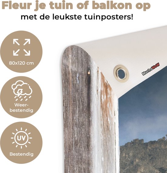 Affiche de jardin Transparente - Berg - Bois - 80x120 cm