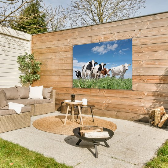 Affiche jardin - Toile jardin - Affiches jardin extérieur - Vaches - Campagne - Pâturage - Nature - Animaux - Posters de jardin cm - Jardin