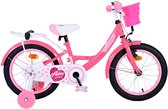 Vélo pour enfants Volare Ashley - Filles - 16 pouces - Rose/Rouge