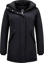 Dames Winterjas Parka - Slim Fit - Zwart