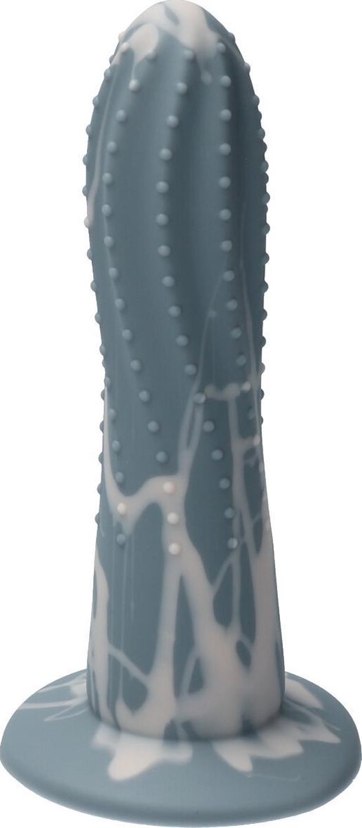 Goedkoopste Ylva & Dite - Prickly Pear - Siliconen dildo - Made in Holland - Grijs / Pastel Oranje