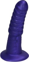 Ylva & Dite - Aria - Siliconen Anale / Vaginale dildo - Made in Holland - Iridescent Violet Metallic