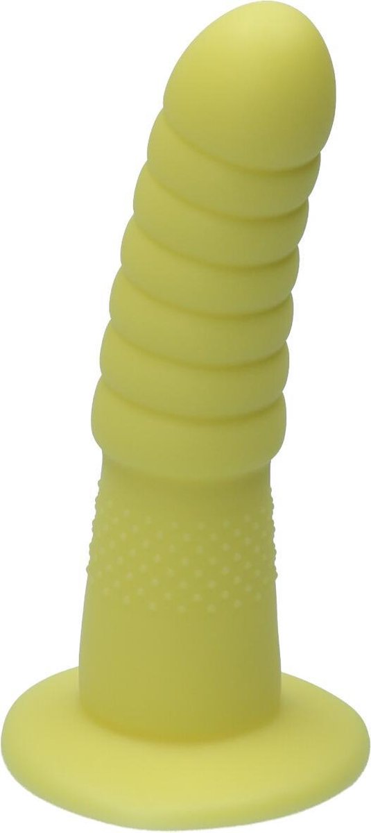 Goedkoopste Ylva & Dite - Aria - Siliconen Anale / Vaginale dildo - Made in Holland - Geel