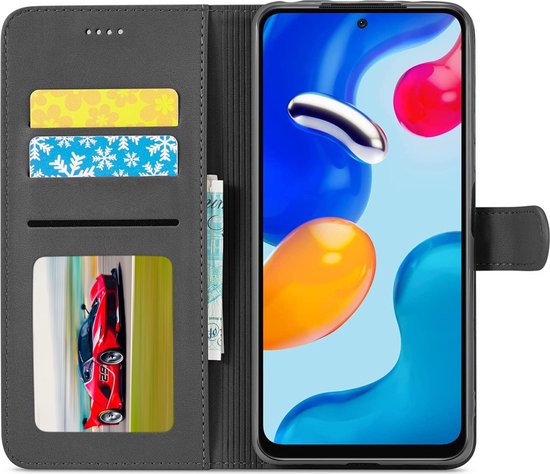 Étui livre de Luxe - Étui Xiaomi Redmi Note 11 Pro 5G - Zwart