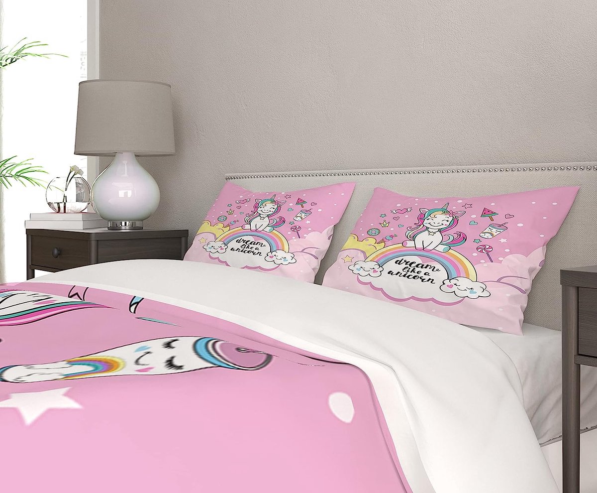 Eenhoorn Beddengoedset voor Kinderen, Microvezel Beddengoed