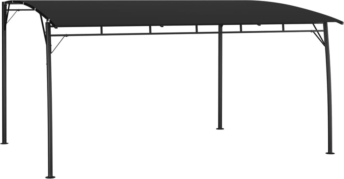 vidaXL Zonneluifel 4x3x255 m antracietkleurig