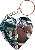 Porte-clés coeur 5x5cm - Vans - Oldtimer - Line-up