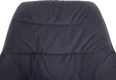 Eetkamerstoel MCW-K28, keukenstoel gestoffeerde stoel stoel met armleuningen, draaibaar, metaal ~ stof/textiel grijs