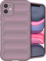 iMoshion Hoesje Geschikt voor iPhone 11 Hoesje Siliconen - iMoshion EasyGrip Backcover - Paars