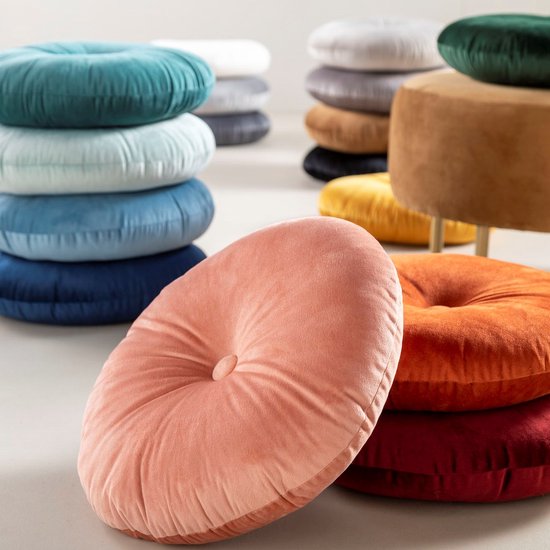 Dutch Decor OLLY - coussin ronde 40 cm Jadeite - vert