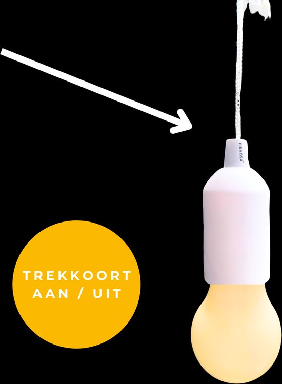 Fienosa Treklamp - Hanglamp - Camping lamp - LED - Wit - Kerstcadeau - Hanglamp Batterij - Nachtlamp Kinderen - Campinglampen - Tentlamp - Kampeerlamp - NIET INBEGREPEN aaa batterijen- Warm wit licht - Tuinverlichting - Feestverlichting van Fienosa — afbeelding 3