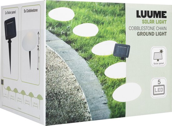 Luume Solar Tuinverlichting Prikspots - Lichtsnoer op Zonneenergie - 5 - Luume