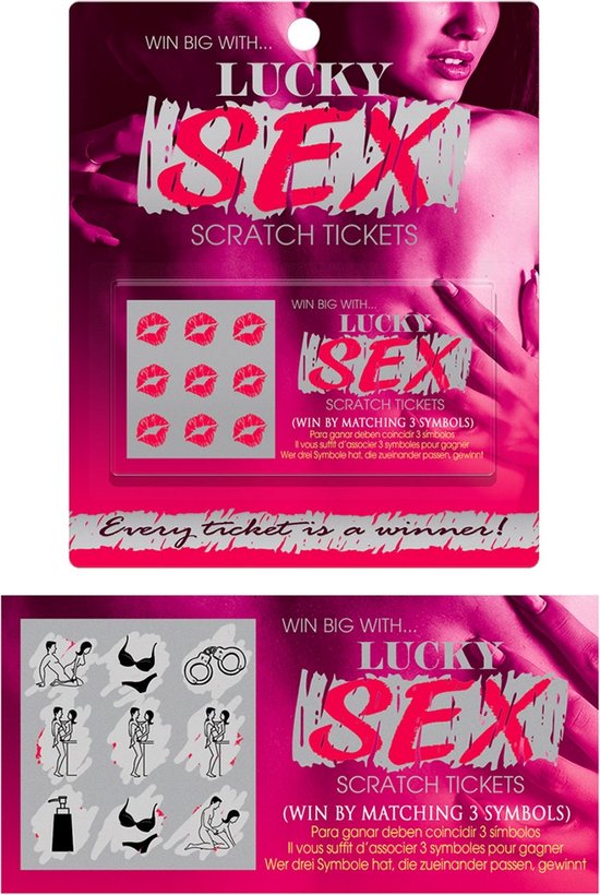 Kheper Games Lucky Sex Tickets - Erotisch Spelplezier - 8 Krasloten - En, Es, De, Fr
