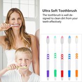 SOROH | Tandenborstel | Tandenborstel set van 10 | Toothbrush | Soft | Tanden poetsen | Multicolor | 5 kleuren | Poetsen | Tanden | Kinderen | Tandarts