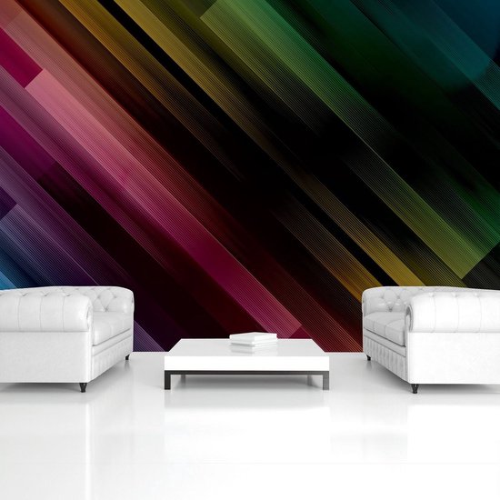 Noir | Photomural vert, revêtement mural