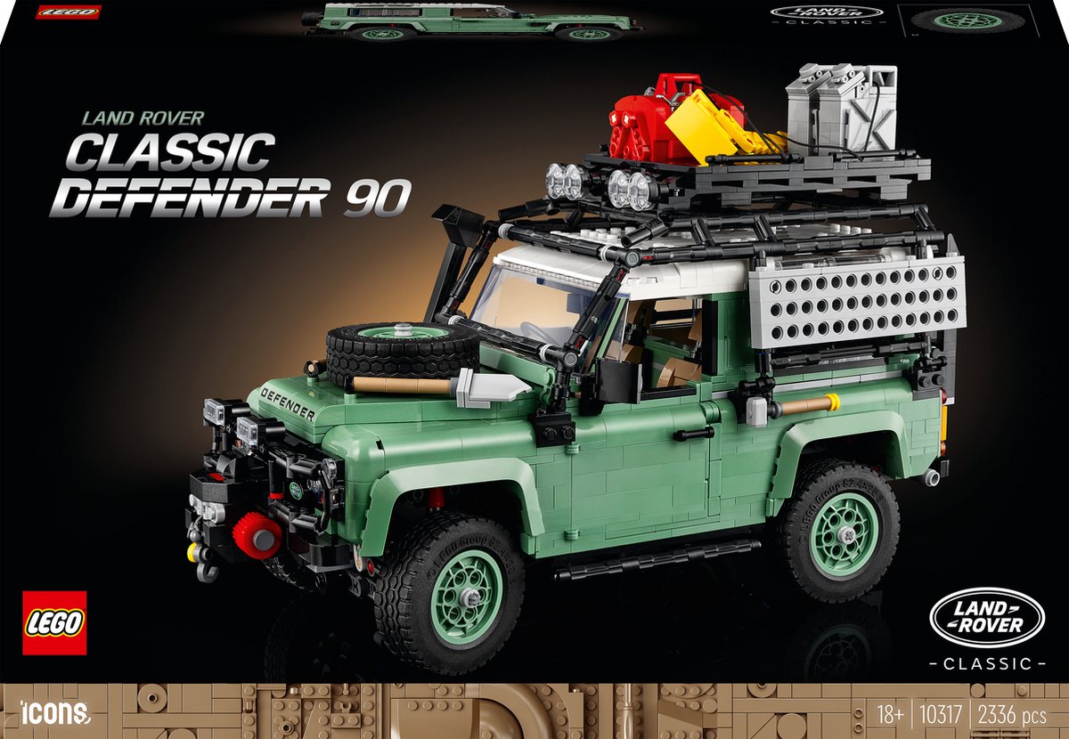 LEGO Icons Land Rover Classic 90 Auto Model Set - 10317 | bol.com