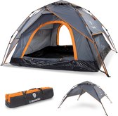 Travenu Pop Up Camping Tent - Met Tentzeil - Automatische Koepeltent - Festival Seizoen 2023 - Waterdicht Kampeertent - 1, 2 of 3 Persoons