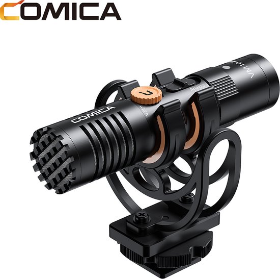 PAR - Micro caméra Microphone Vidéo Universel avec Support Antichoc,  Microphone pour Appareil Photo avec Prise photo microphone