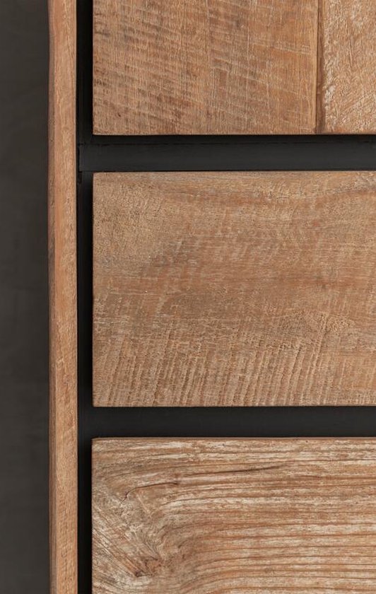 24Designs Meuble Metropole Haut - L100 X P40 X H210 Cm - Teck