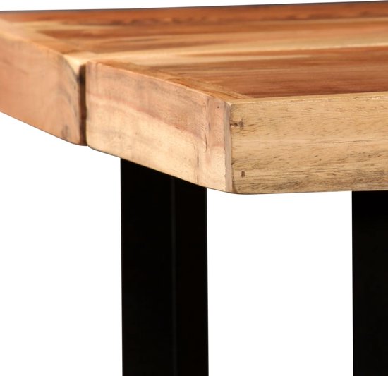 vidaXL Table de bar 150x70x107 cm bois d'acacia massif