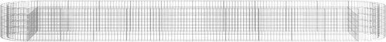 vidaXL - Gabion - plantenbak - verhoogd - 600x100x50 - cm - gegalvaniseerd - ijzer