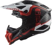 LS2 Helm X-Force Victory MX703 rood / wit maat L