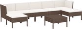 vidaXL-8-delige-Loungeset-met-kussens-poly-rattan-bruin