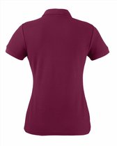 Fruit of the Loom - Dames-Fit Pique Polo - Bordeauxrood - XS