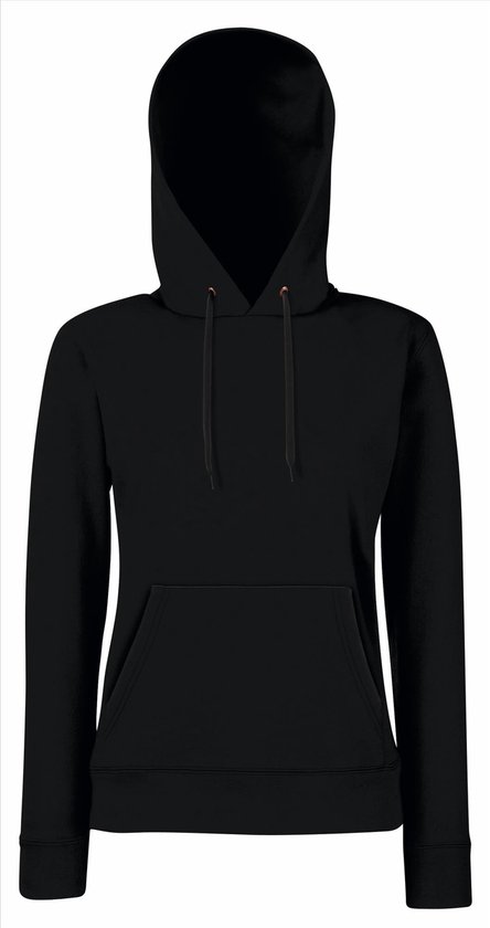 Fruit of the Loom - Lady-Fit Classic Hoodie - Zwart - L